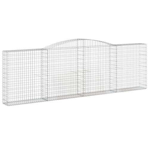 Paniers à gabions arqués 15 pcs 400x30x120/140 cm Fer galvanisé - Photo n°3; ?>