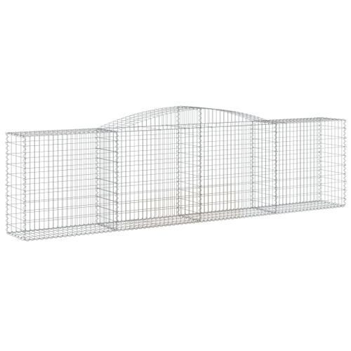 Paniers à gabions arqués 15 pcs 400x50x100/120 cm Fer galvanisé - Photo n°3; ?>