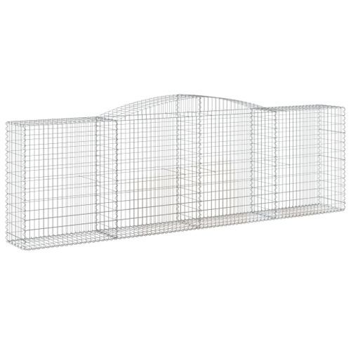 Paniers à gabions arqués 15 pcs 400x50x120/140 cm Fer galvanisé - Photo n°3; ?>