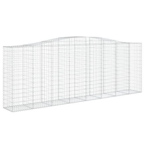 Paniers à gabions arqués 15 pcs 400x50x140/160 cm Fer galvanisé - Photo n°3; ?>