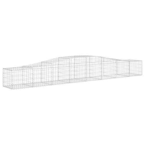 Paniers à gabions arqués 15 pcs 400x50x40/60 cm Fer galvanisé - Photo n°3; ?>