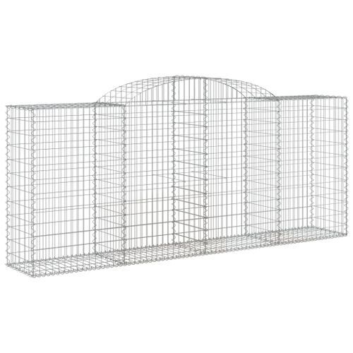 Paniers à gabions arqués 17 pcs 300x50x120/140 cm fer galvanisé - Photo n°3; ?>