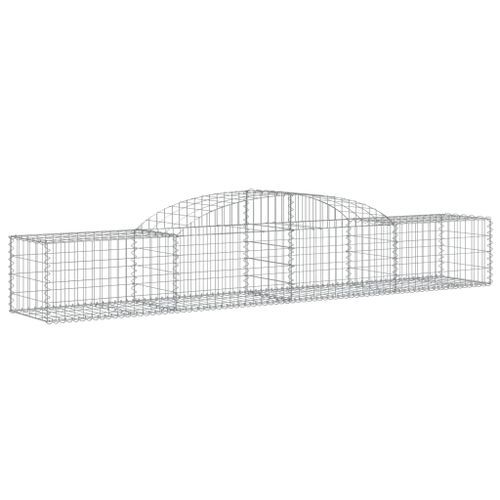 Paniers à gabions arqués 17 pcs 300x50x40/60 cm fer galvanisé - Photo n°3; ?>