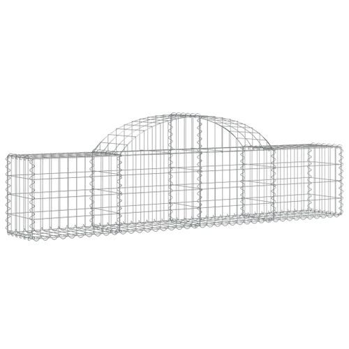 Paniers à gabions arqués 18 pcs 200x30x40/60 cm Fer galvanisé - Photo n°3; ?>