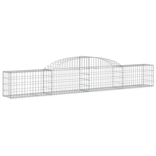 Paniers à gabions arqués 2 pcs 300x30x40/60 cm fer galvanisé - Photo n°3; ?>