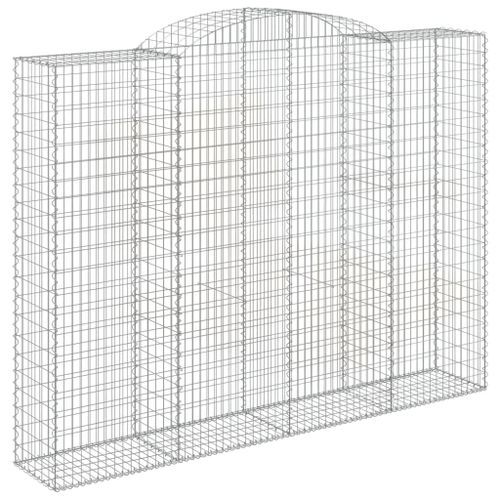 Paniers à gabions arqués 2 pcs 300x50x220/240 cm fer galvanisé - Photo n°3; ?>