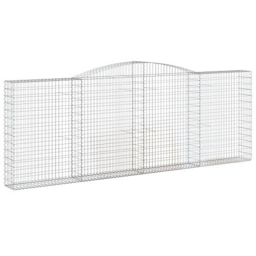 Paniers à gabions arqués 2 pcs 400x30x140/160 cm Fer galvanisé - Photo n°3; ?>