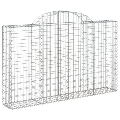 Paniers à gabions arqués 20 pcs 200x30x120/140 cm Fer galvanisé - Photo n°3; ?>