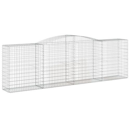 Paniers à gabions arqués 20 pcs 400x50x120/140 cm Fer galvanisé - Photo n°3; ?>