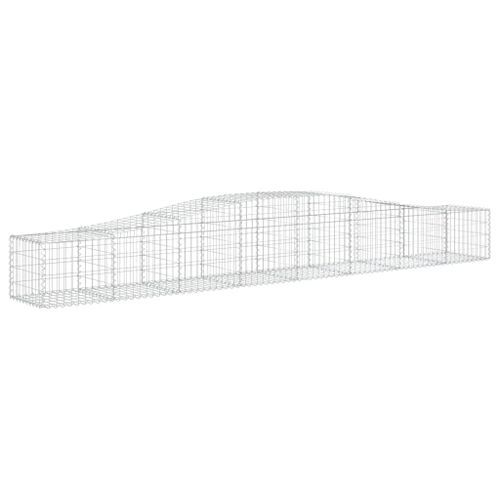 Paniers à gabions arqués 20 pcs 400x50x40/60 cm Fer galvanisé - Photo n°3; ?>