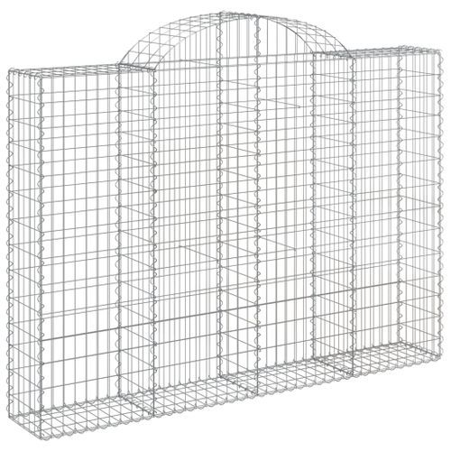 Paniers à gabions arqués 25 pcs 200x30x140/160 cm Fer galvanisé - Photo n°3; ?>