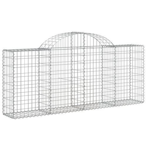 Paniers à gabions arqués 25 pcs 200x30x80/100 cm Fer galvanisé - Photo n°3; ?>