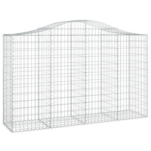 Paniers à gabions arqués 25 pcs 200x50x120/140 cm Fer galvanisé - Photo n°3; ?>