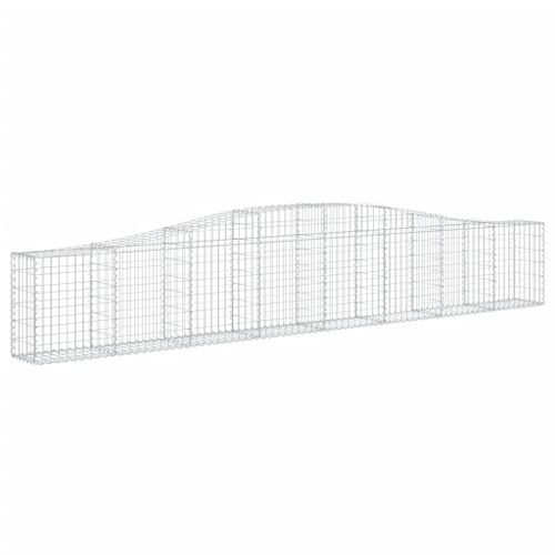 Paniers à gabions arqués 25 pcs 400x30x60/80 cm Fer galvanisé - Photo n°3; ?>