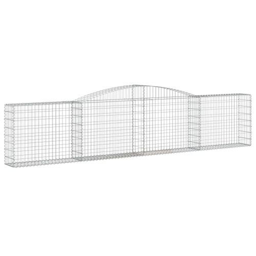 Paniers à gabions arqués 25 pcs 400x30x80/100 cm Fer galvanisé - Photo n°3; ?>