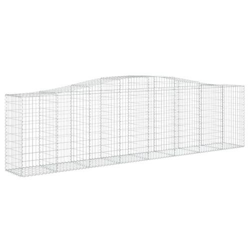 Paniers à gabions arqués 25 pcs 400x50x100/120 cm Fer galvanisé - Photo n°3; ?>