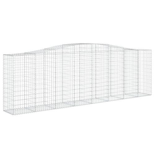 Paniers à gabions arqués 25 pcs 400x50x120/140 cm Fer galvanisé - Photo n°3; ?>