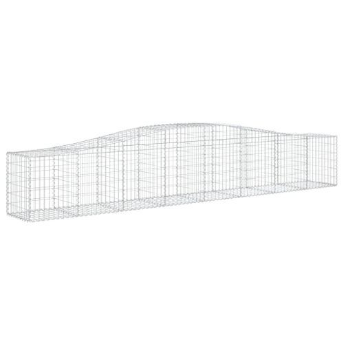 Paniers à gabions arqués 25 pcs 400x50x60/80 cm Fer galvanisé - Photo n°3; ?>