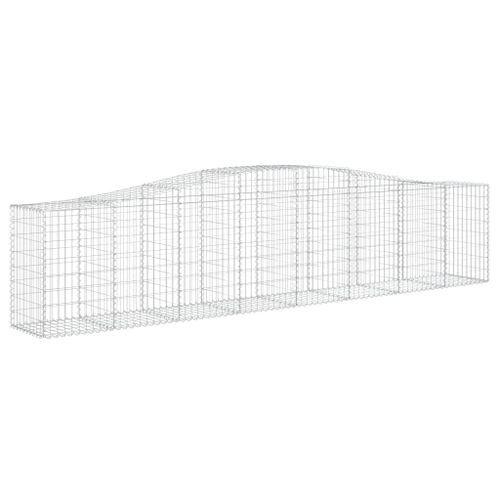 Paniers à gabions arqués 25 pcs 400x50x80/100 cm Fer galvanisé - Photo n°3; ?>