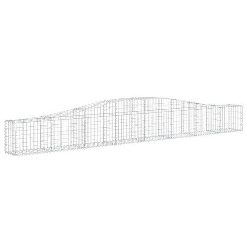 Paniers à gabions arqués 3 pcs 400x30x40/60 cm Fer galvanisé - Photo n°3; ?>