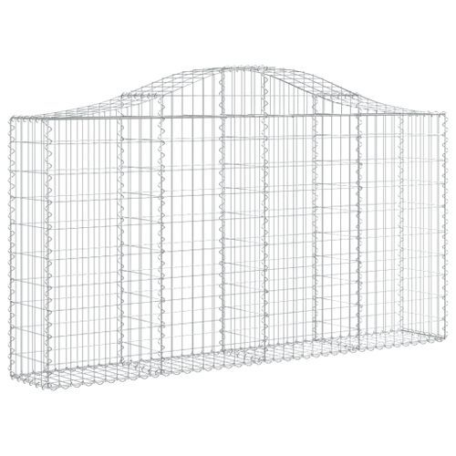 Paniers à gabions arqués 30 pcs 200x30x100/120 cm Fer galvanisé - Photo n°3; ?>