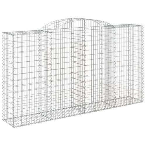 Paniers à gabions arqués 5 pcs 300x50x160/180 cm fer galvanisé - Photo n°3; ?>