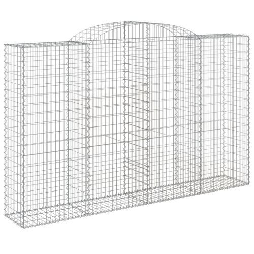 Paniers à gabions arqués 5 pcs 300x50x180/200 cm fer galvanisé - Photo n°3; ?>