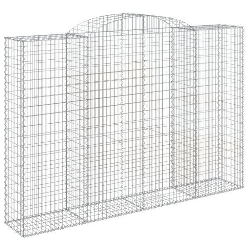 Paniers à gabions arqués 5 pcs 300x50x200/220 cm fer galvanisé - Photo n°3; ?>