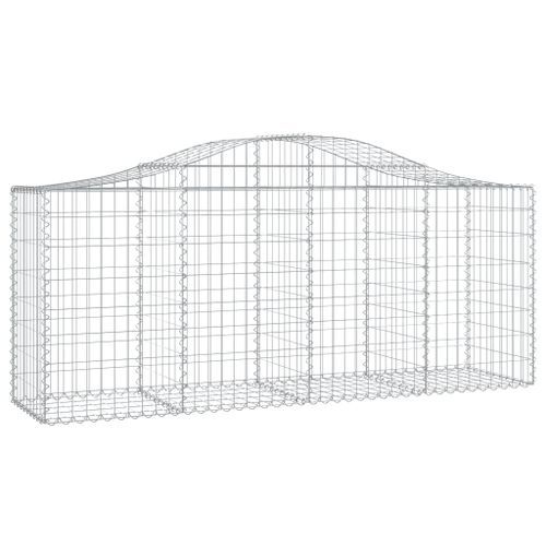 Paniers à gabions arqués 50 pcs 200x50x80/100 cm Fer galvanisé - Photo n°3; ?>