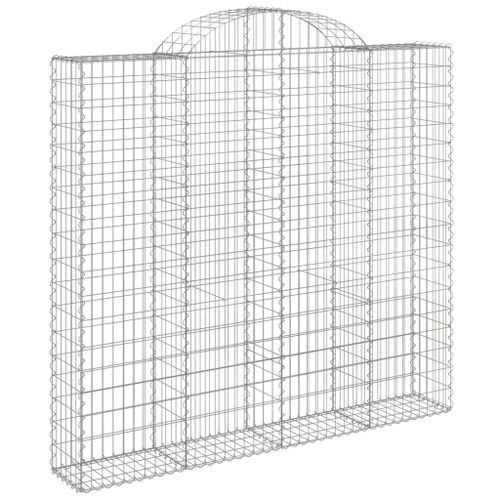 Paniers à gabions arqués 6 pcs 200x30x180/200 cm Fer galvanisé - Photo n°3; ?>