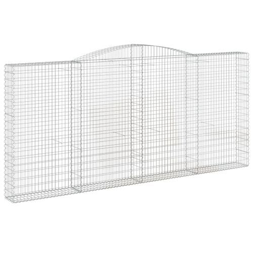 Paniers à gabions arqués 6 pcs 400x30x180/200 cm Fer galvanisé - Photo n°3; ?>