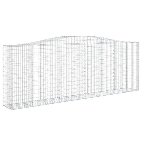 Paniers à gabions arqués 6 pcs 400x50x140/160 cm Fer galvanisé - Photo n°3; ?>