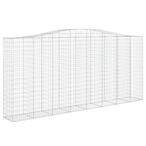 Paniers à gabions arqués 6 pcs 400x50x180/200 cm Fer galvanisé - Photo n°3; ?>