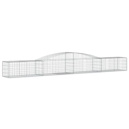 Paniers à gabions arqués 6 pcs 400x50x40/60 cm Fer galvanisé - Photo n°3; ?>