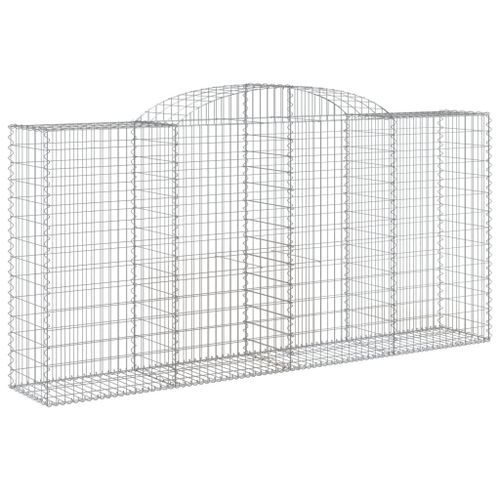 Paniers à gabions arqués 7 pcs 300x50x140/160 cm fer galvanisé - Photo n°3; ?>