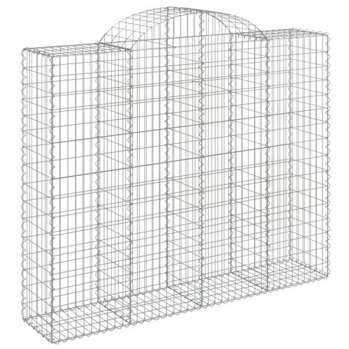 Paniers à gabions arqués 8 pcs 200x50x160/180 cm Fer galvanisé - Photo n°3; ?>