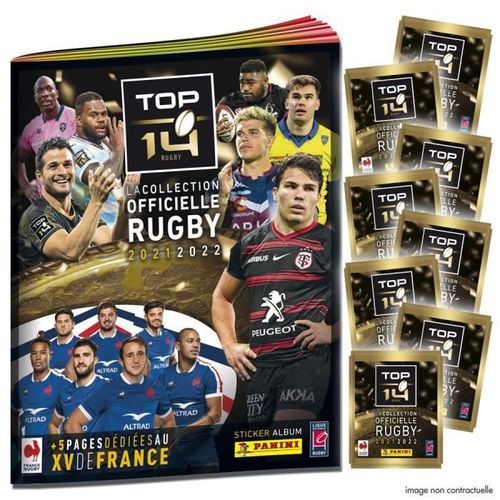 PANINI - Rugby 2021-22 Top 14 - Pack pour démarrer la Collection : Album + 5 Pochettes - Photo n°2; ?>