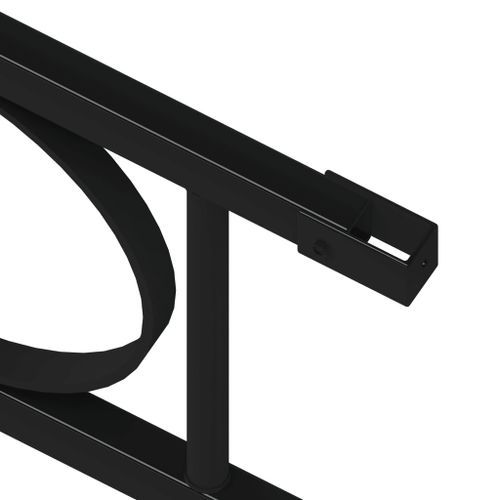 Panneau de clôture Acier 1,96x1,2 m Noir - Photo n°3; ?>