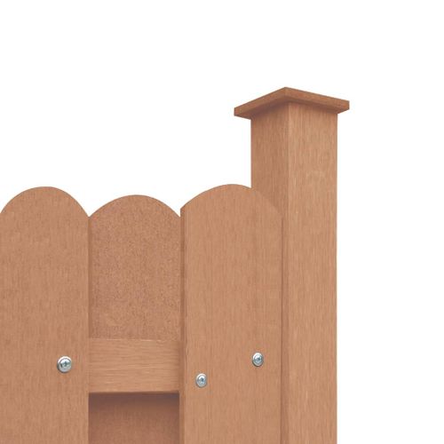 Panneau De Clôture Avec 2 Poteaux WPC 180x180 Cm Marron 27 Panneau de clôture avec 2 poteaux WPC 180x180 cm Marron - Photo n°3; ?>