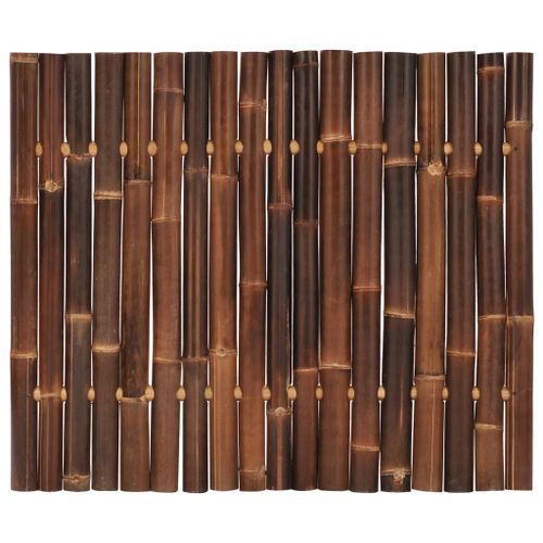 Panneau de clôture de jardin Bambou 120x100 cm Marron foncé - Photo n°2; ?>