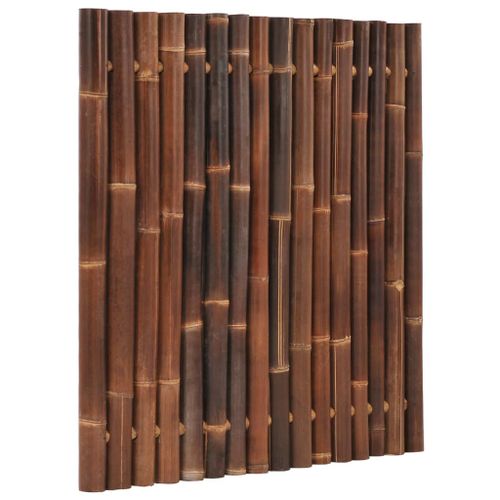 Panneau de clôture de jardin Bambou 120x125 cm Marron foncé - Photo n°3; ?>