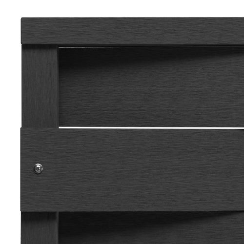 Panneau de clôture WPC 170x180 cm Noir 2 - Photo n°3; ?>