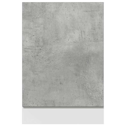 Panneau de lave-vaisselle gris béton 45x3x67 cm - Photo n°3; ?>