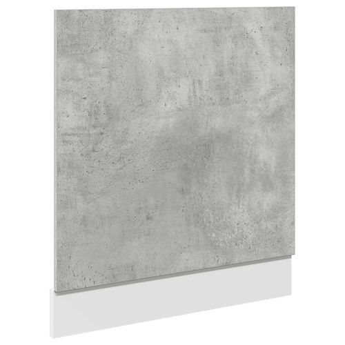 Panneau de lave-vaisselle gris béton 60x1,5x67 cm - Photo n°2; ?>