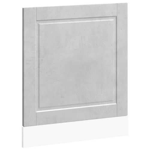 Panneau de lave-vaisselle Porto gris béton 60x1,5x67 cm - Photo n°2; ?>