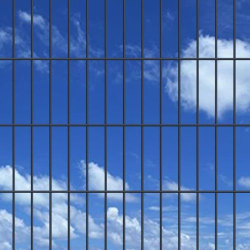 Panneaux de clôture de jardin 2D 2,008x1,83 m 28 m total Gris - Photo n°2; ?>