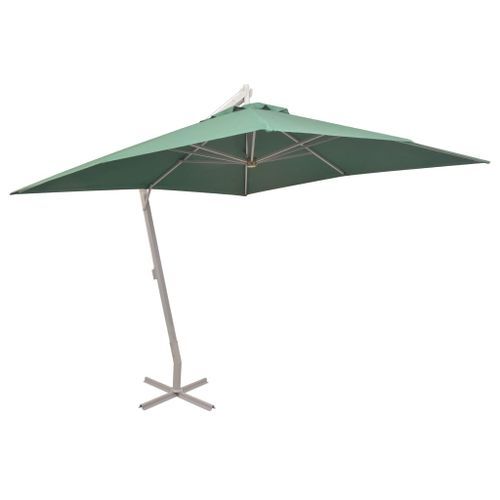 Parasol 300 x 300 cm Poteau en Aluminium Vert - Photo n°2; ?>