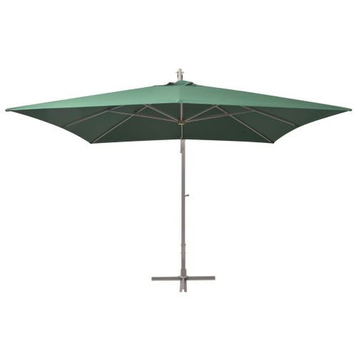 Parasol 300 x 300 cm Poteau en Aluminium Vert - Photo n°3; ?>