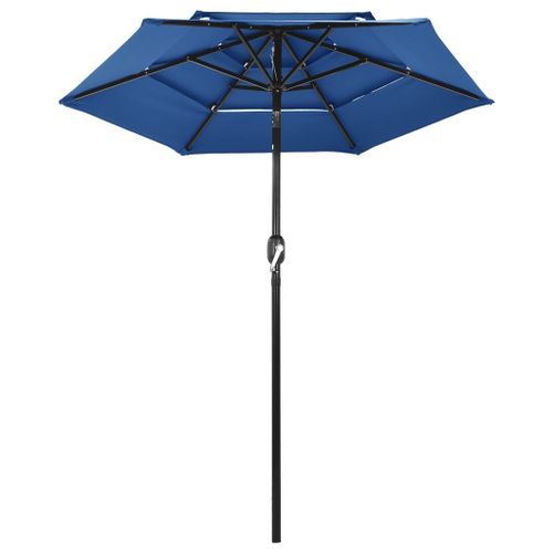 Parasol à 3 Niveaux Avec Mât En Aluminium Bleu Azuré 2 M 17 Parasol à 3 niveaux avec mât en aluminium Bleu azuré 2 m - Photo n°3; ?>