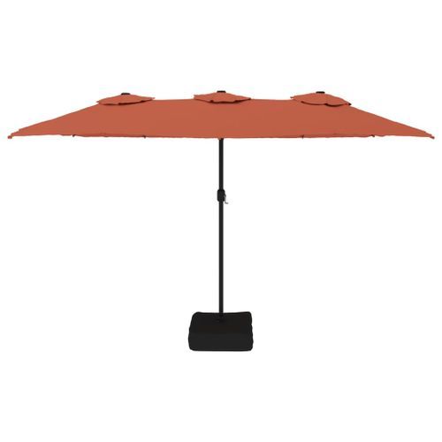 Parasol à double tête terre cuite 449x245 cm - Photo n°3; ?>